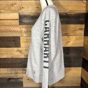 Carhartt Heather Gray Logo Sleeve Shirt